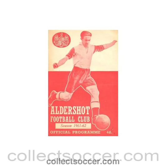 1962 - Aldershot v Stockport County official programme 20/01/1962