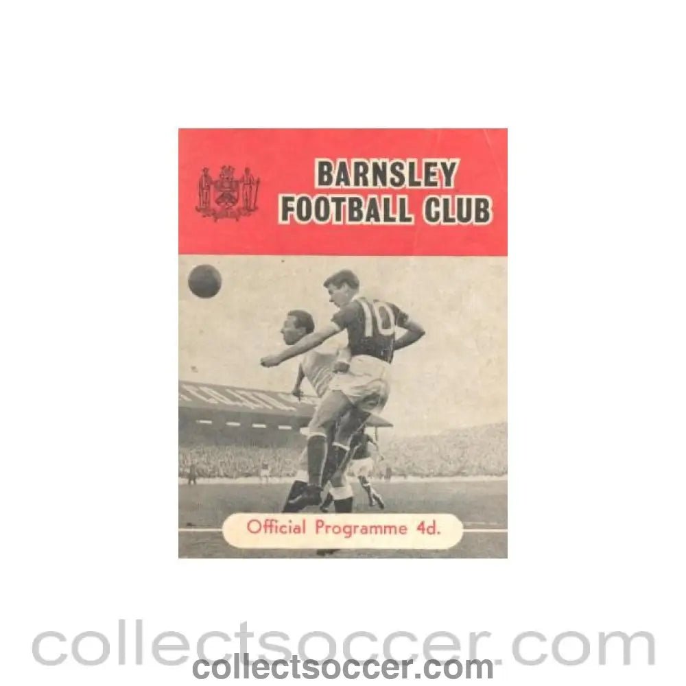 1962 - Barnsley v Halifax Town official programme 27/03/1962 - Collect Soccer