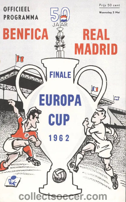 1962 European Cup Final Benfica v Real Madrid official programme