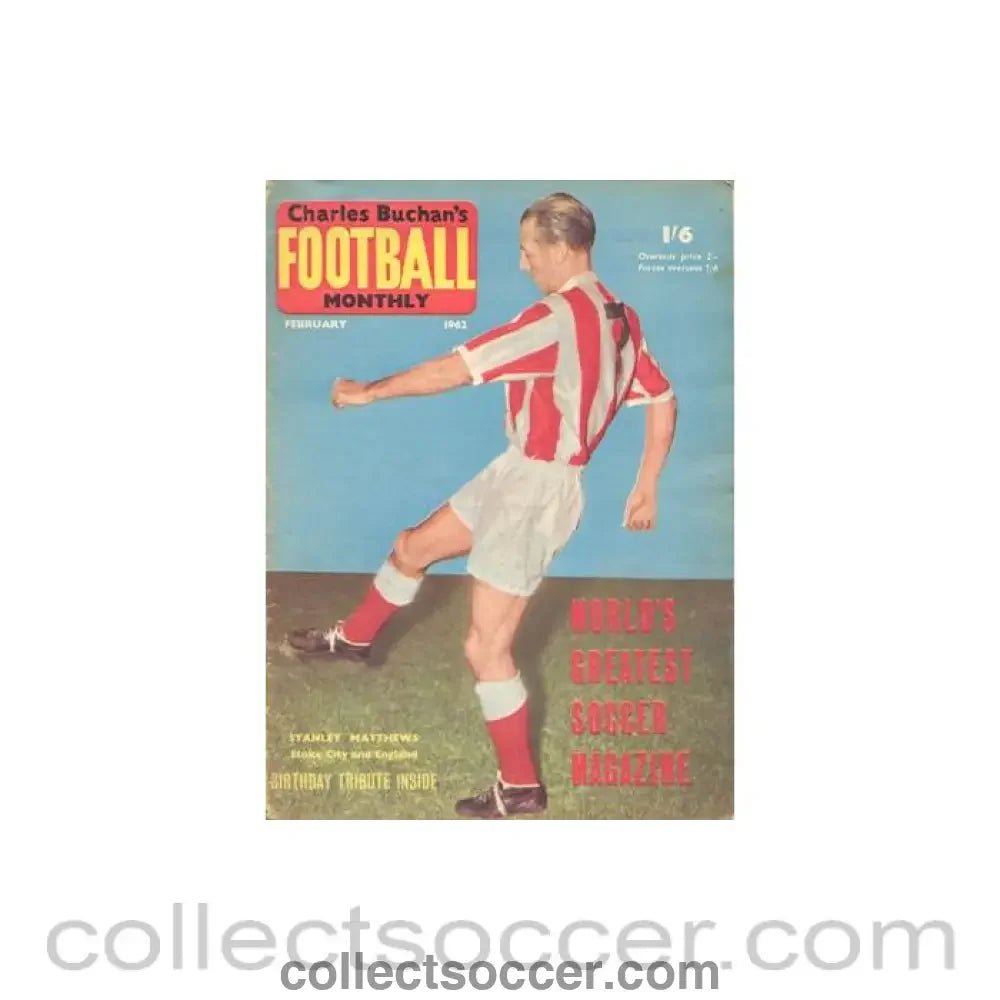 1962 - Football Monthly magazine of February 1962 - Collect Soccer