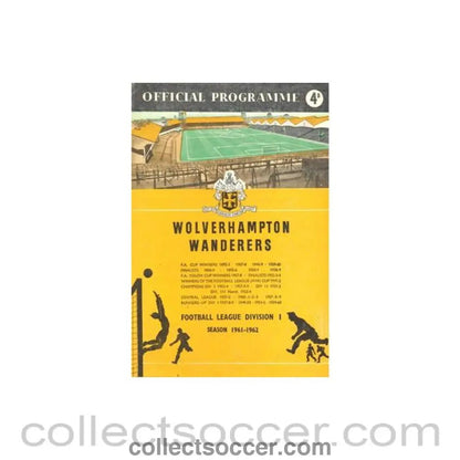 1962 - Wolverhampton Wanderers vChelsea Official Programme 23/04/1962, reduced price - Collect Soccer
