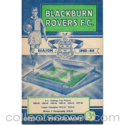 1963 - Blackburn Rovers v Chelsea 16/09/1963 RARE Football Programme - Collect Soccer