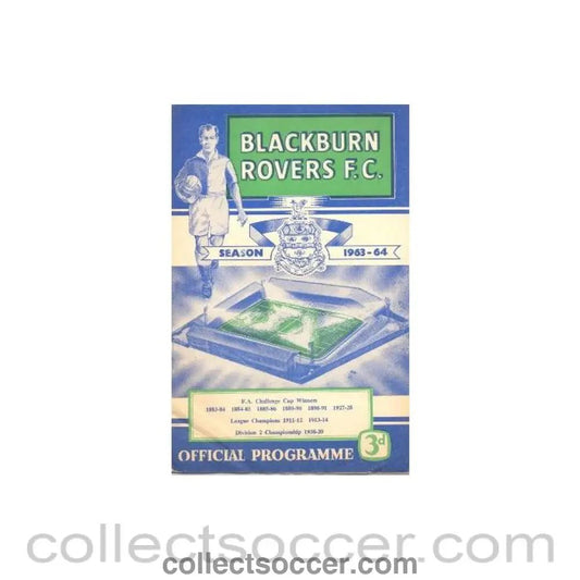 1963 - Blackburn Rovers v Sheffield Wednesday official programme 02/11/1963 - Collect Soccer