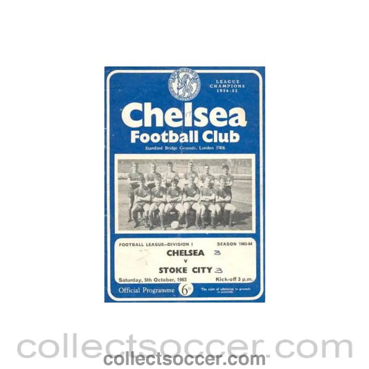 1963 - Chelsea v Stoke City official programme 05/10/1963
