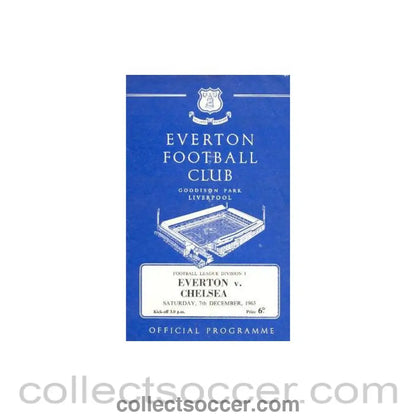1963 - Everton vChelsea official programme 07/12/1963
