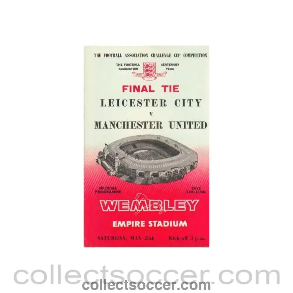 1963 FA Cup Final Programme, reduced price - Collect Soccer