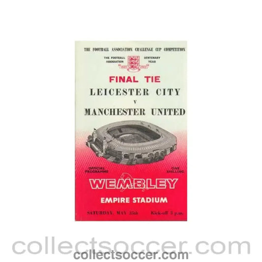 1963 FA Cup Final Programme, reduced price - Collect Soccer