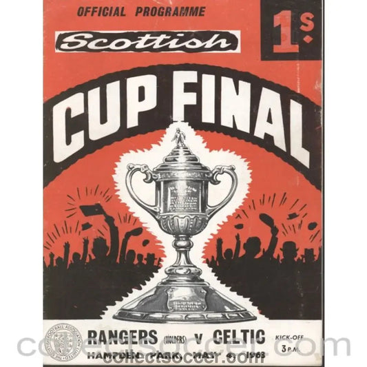 1963 Scottish Cup Final Glasgow Rangers v Celtic Official Football Programme - Collect Soccer