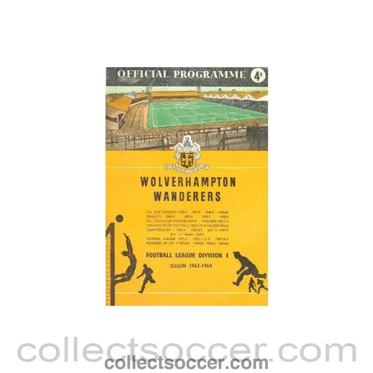 1963 - Wolverhampton Wanderers v Arsenal official programme 14/12/1963 - Collect Soccer