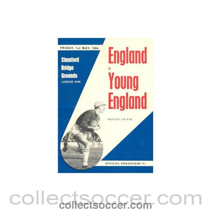 1964 - AtChelsea England v Young England official programme 01/05/1964 - Collect Soccer