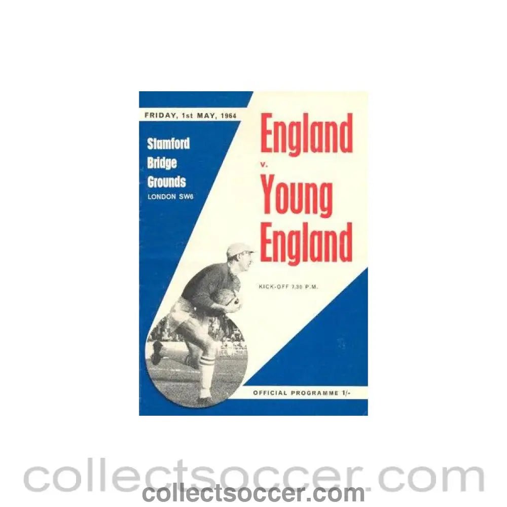 1964 - AtChelsea England v Young England official programme 01/05/1964 - Collect Soccer