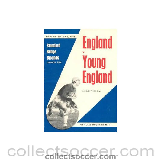 1964 - AtChelsea England v Young England official programme 01/05/1964