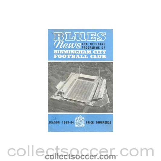 1964 - Birmingham City v Port Vale official programme 04/01/1964 - Collect Soccer