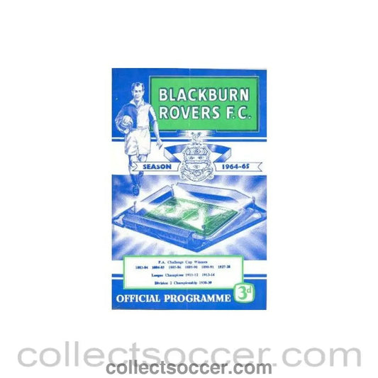 1964 - Blackburn Rovers v Stoke City official programme 07/10/1964 Football League - Collect Soccer