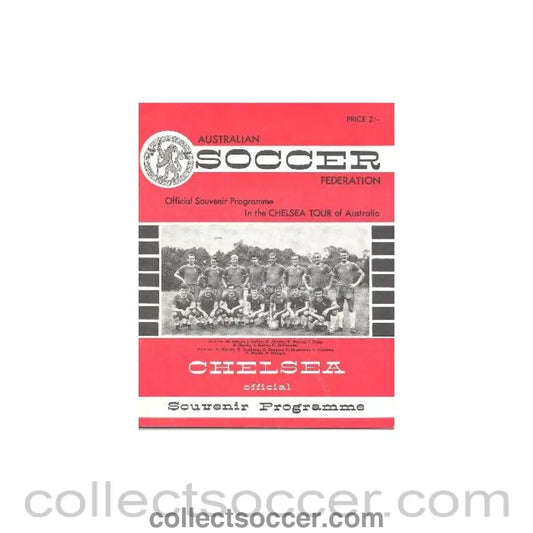 1964 - Chelsea Tour In Australia 1964-1965 official souvenir programme of the Australian Soccer Federation