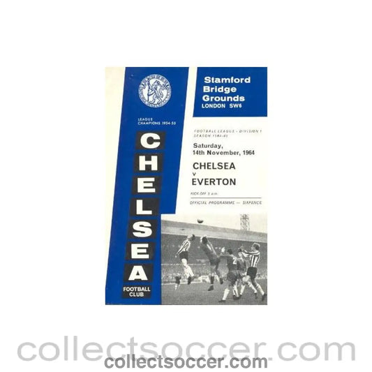 1964 - Chelsea v Everton official programme 14/11/1964