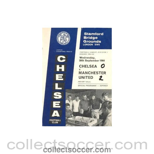 1964 - Chelsea v Manchester United official programme 30/09/1964