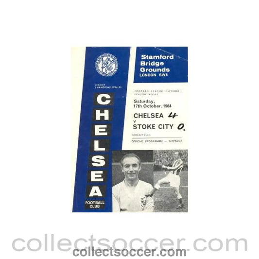 1964 - Chelsea v Stoke City official programme 17/10/1964