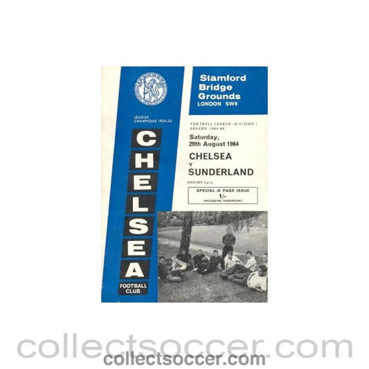1964 - Chelsea v Sunderland official programme 29/08/1964