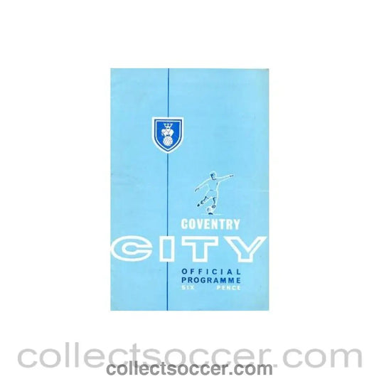 1964 - Coventry City v Northampton official programme 1964 - 1965 - Collect Soccer