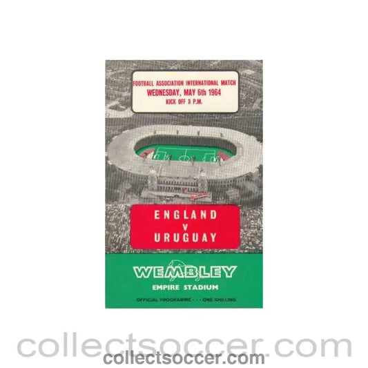1964 England V Uruguay Programme 06/05/1964 - Collect Soccer