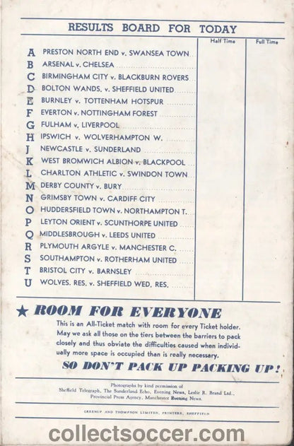 1964 FA Cup Semi Final Manchester United v West Ham United Programme - Collect Soccer