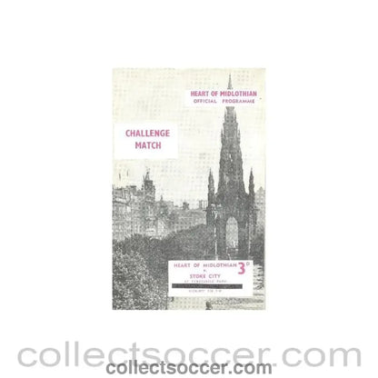 1964 - Heart of Midlothian v Stoke City official programme 19/10/1964 - Collect Soccer