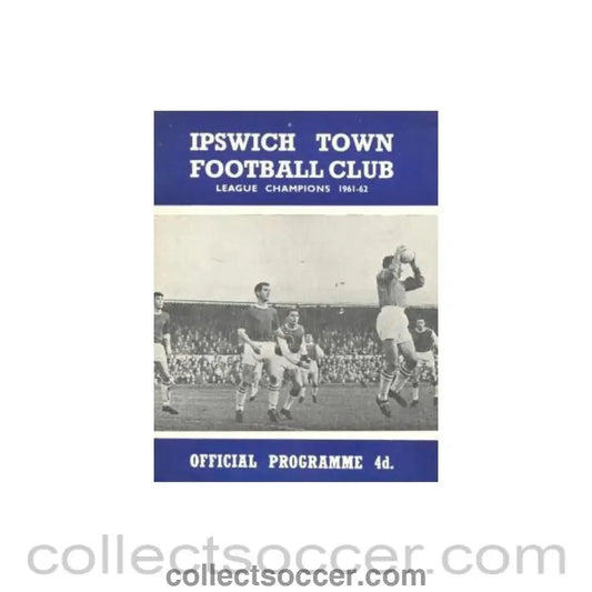 1964 - Ipswich Town v Sheffield Wednesday official programme 11/01/1964 - Collect Soccer
