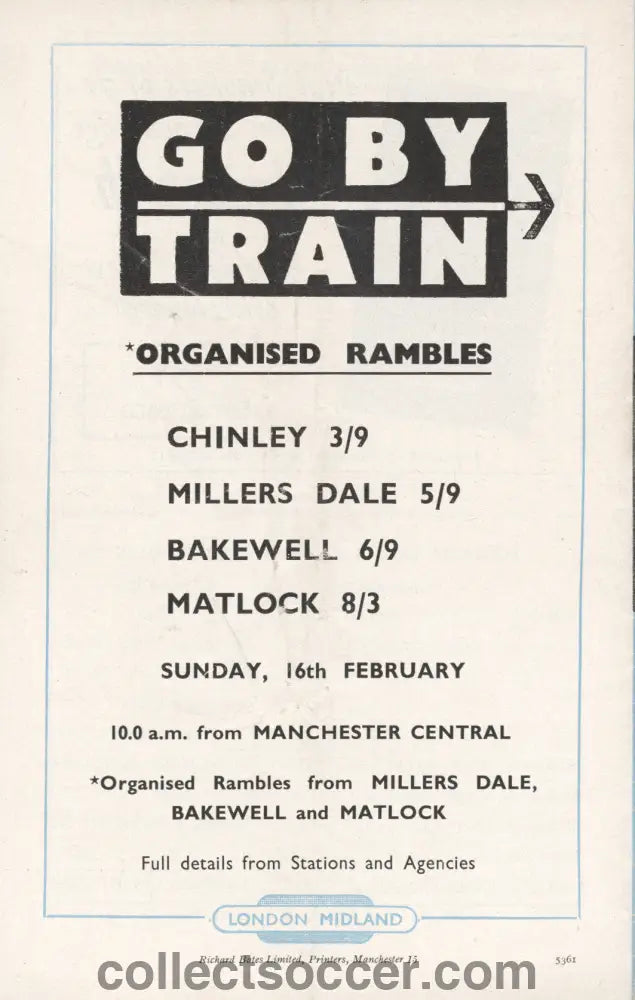1964 League Cup Semi Final 2nd Leg Manchester City v Stoke City Programme