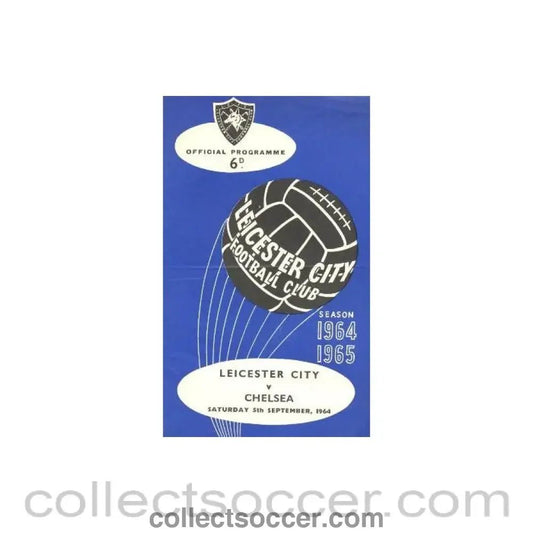 1964 - Leicester City v Chelsea official programme 05/09/1964 - Collect Soccer