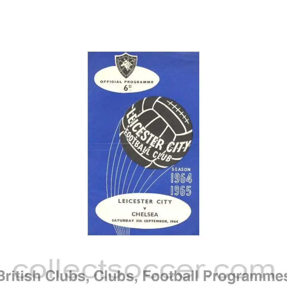 1964 - Leicester City vChelsea official programme 05/09/1964