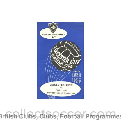 1964 - Leicester City vChelsea official programme 05/09/1964
