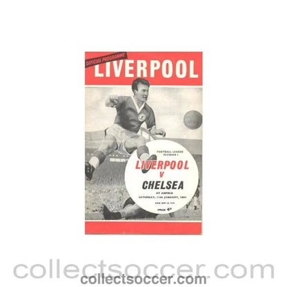 1964 - Liverpool vChelsea official programme 11/01/1964 - Collect Soccer