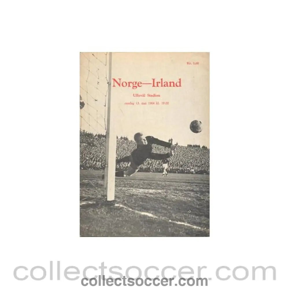 1964 - Norway v Ireland official programme 13/05/1964 - Collect Soccer