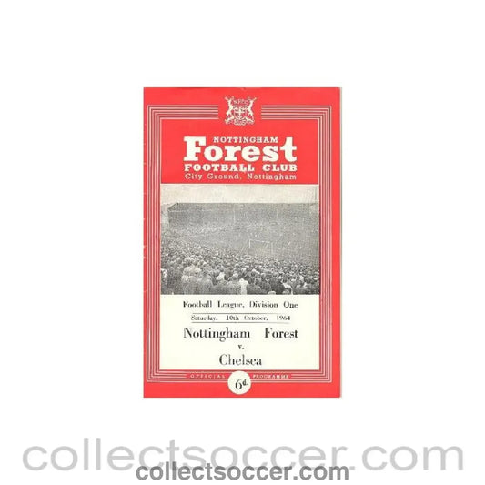 1964 - Nottingham Forest vChelsea official programme 10/10/1964