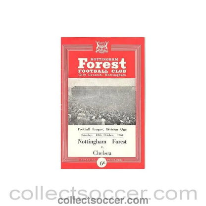 1964 - Nottingham Forest vChelsea official programme 10/10/1964 - Collect Soccer