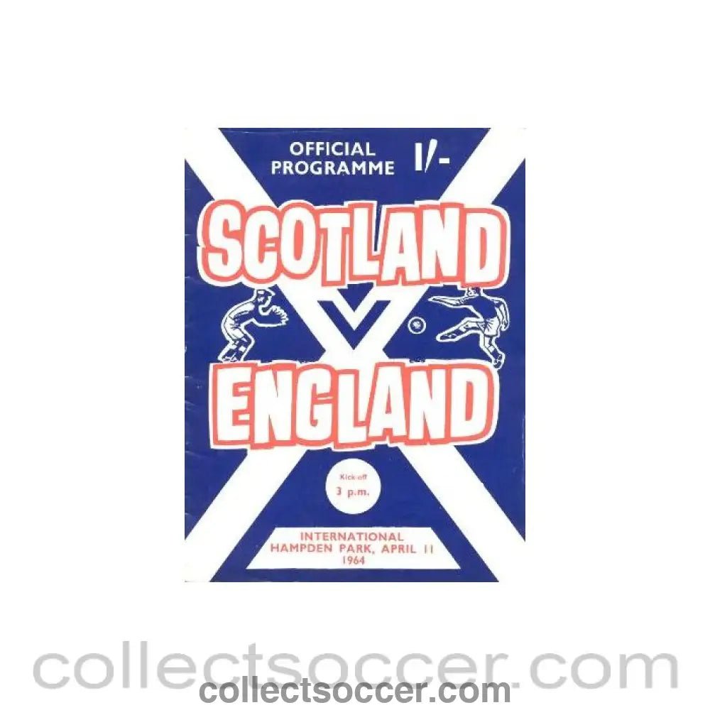 1964 Scotland v England official programme 11/04/1964 - Collect Soccer