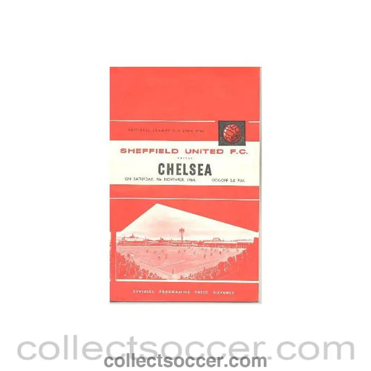 1964 - Sheffield United vChelsea official programme 07/11/1964