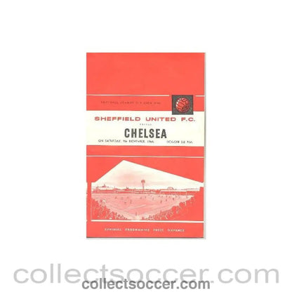 1964 - Sheffield United vChelsea official programme 07/11/1964 - Collect Soccer