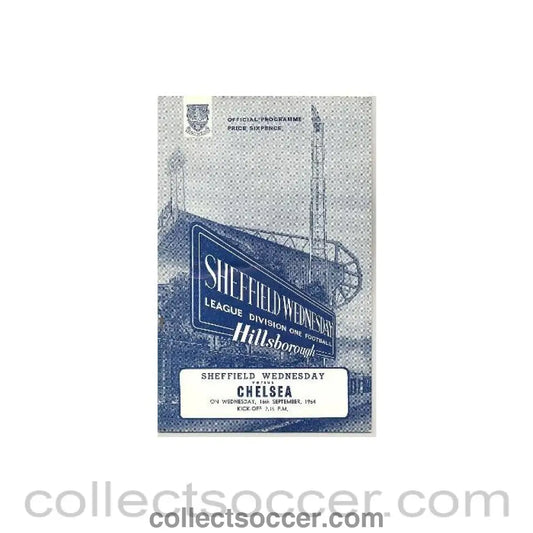 1964 - Sheffield Wednesday vChelsea official programme 16/09/1964
