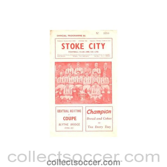 1964 - Stoke City vChelsea official programme 04/03/1964
