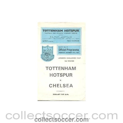 1964 - Tottenham Hotspur vChelsea official programme 19/10/1964 - Collect Soccer