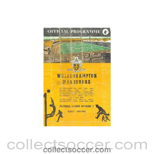 1964 - Wolverhampton Wanderers vChelsea official programme 22/08/1964