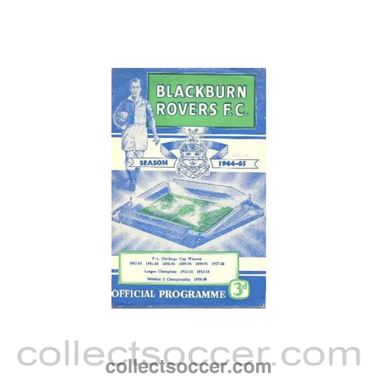 1965 - Blackborn Rovers vChelsea official programme 13/02/1965