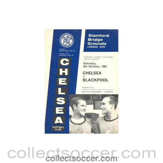 1965 - Chelsea v Blackpool official programme 09/10/1965 - Collect Soccer