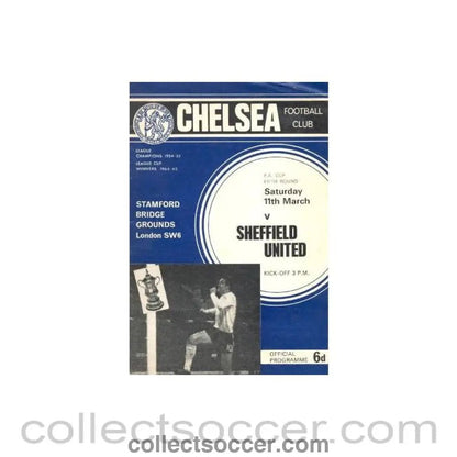 1965 - Chelsea v Sheffield United official programme 11/03/1965 - Collect Soccer