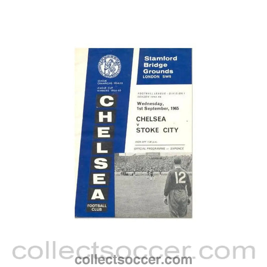 1965 - Chelsea v Stoke City official programme 01/09/1965