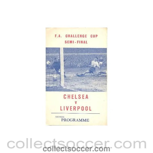 1965 F.A. Cup Semi-Final Chelsea v Liverpool unofficial programme pirate