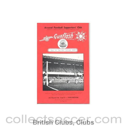 1965 - Gunflash - Arsenal fanzine No: 165 of January 1965