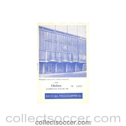 1965 - Leeds vChelsea official programme 23/01/1965
